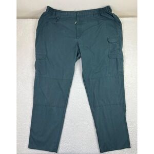 Propper Pants Mens 56 (Fits 50x36) Green Cargo Tactical Ripstop Elastic Waist